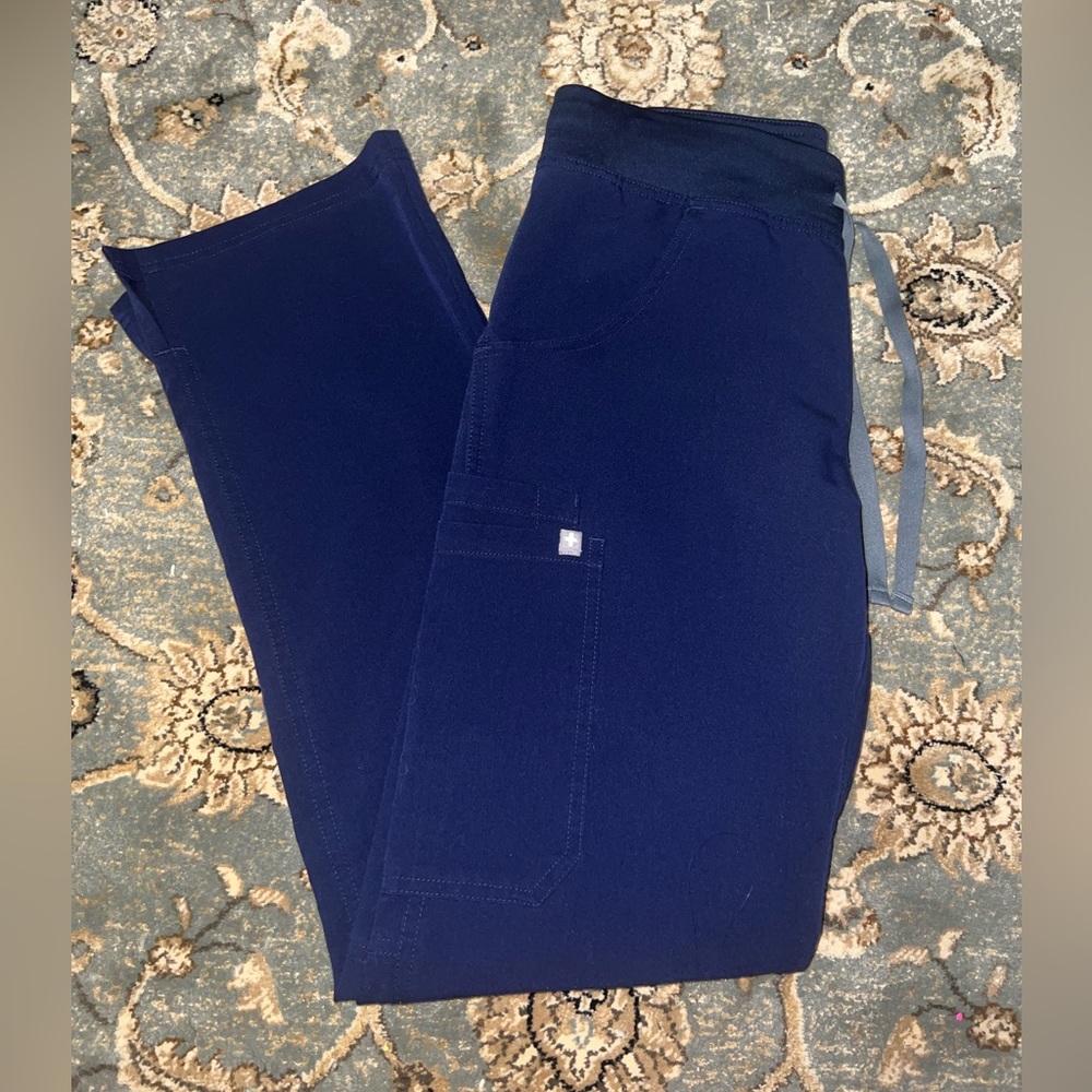Figs Scrubs Navy Bottoms XS